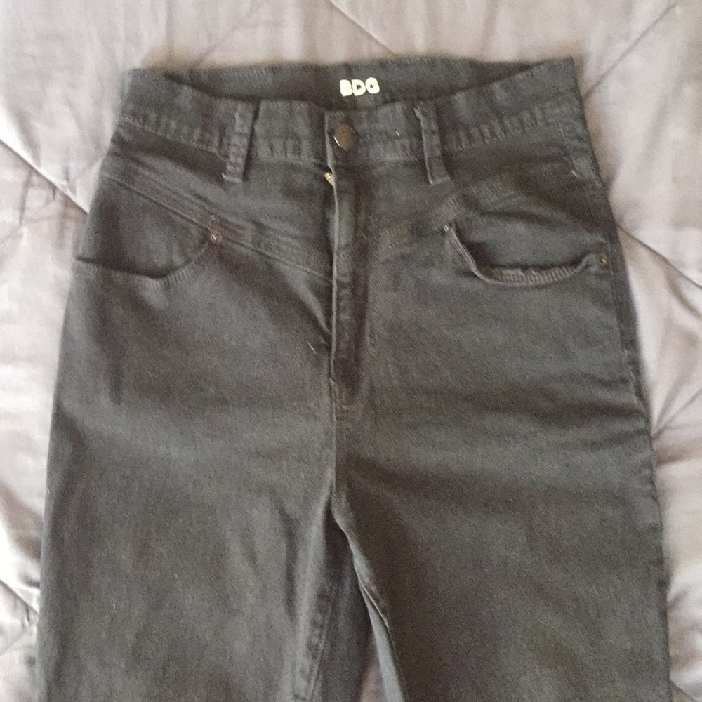 BDG high rise seam jean in black